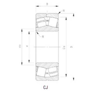 spherical roller bearing axial load 24126CJ Timken