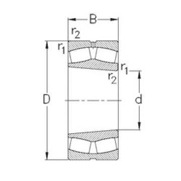 spherical roller bearing axial load 239/710-K-MB-W33 NKE