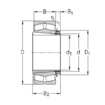 spherical roller bearing axial load 239/750-K-MB-W33+OH39/750-H NKE