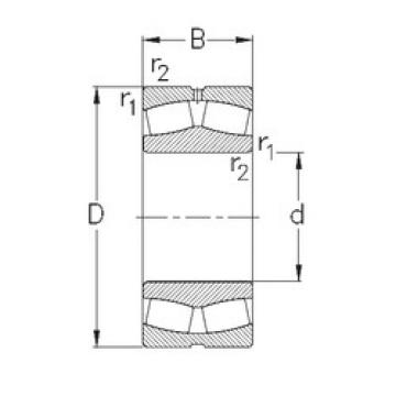 spherical roller bearing axial load 239/750-MB-W33 NKE