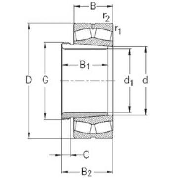 spherical roller bearing axial load 24024-CE-K30-W33+AH24024 NKE