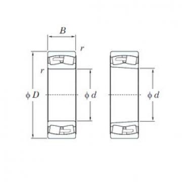 spherical roller bearing axial load 24048RHA KOYO