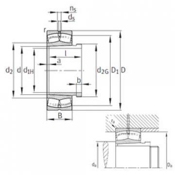 spherical roller bearing axial load 24126-E1-K30+AH+AH24126 FAG