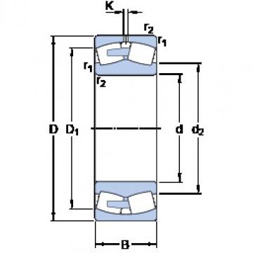 spherical roller bearing axial load 248/1500 CAFA/W20 SKF