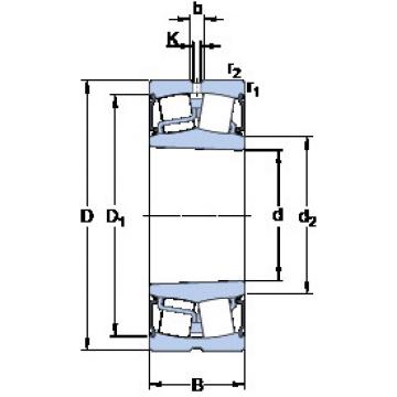 spherical roller bearing axial load BS2-2216-2RSK/VT143 SKF