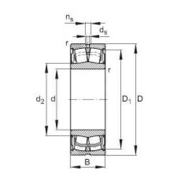 spherical roller bearing axial load WS22212-E1-2RSR FAG