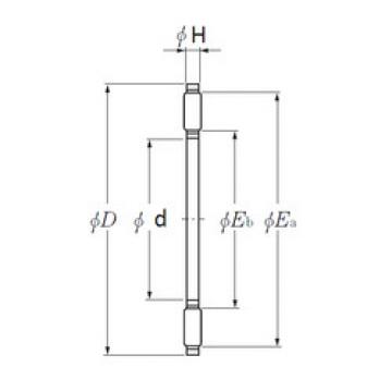 needle roller thrust bearing catalog AXK1118 NTN