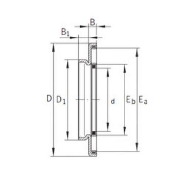 needle roller thrust bearing catalog AXW45 INA