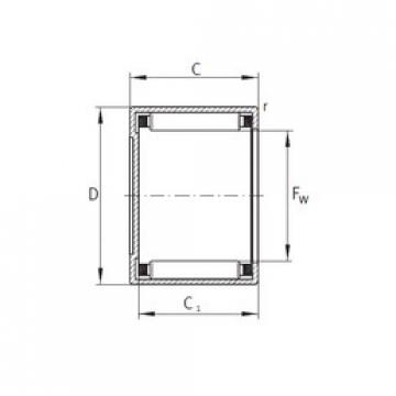 needle roller thrust bearing catalog BCE188 INA