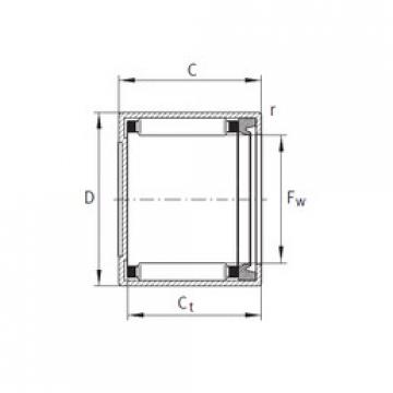 needle roller thrust bearing catalog BK1012-RS" INA