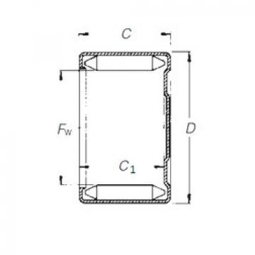 needle roller thrust bearing catalog DLF 30 20 Timken