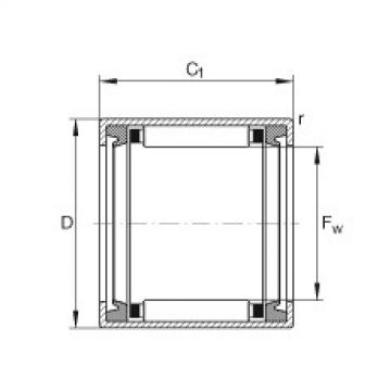 needle roller thrust bearing catalog HK1012-2RS INA