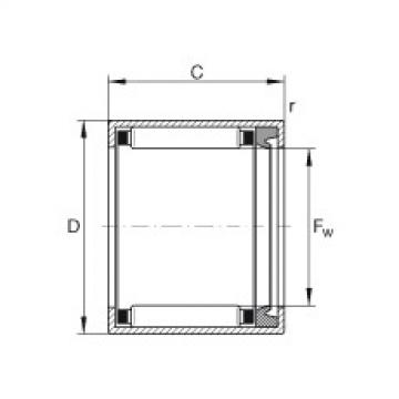 needle roller thrust bearing catalog HK2018-RS INA