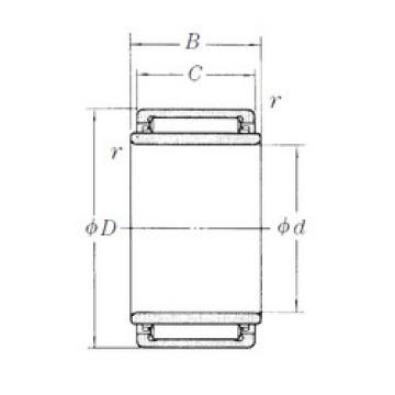 needle roller bearing sleeve LM158 NSK