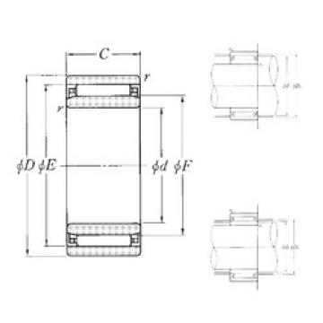 needle roller bearing sleeve NAO-30×45×13 NTN