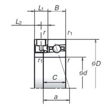 angular contact thrust bearings 110BNR10XE NSK