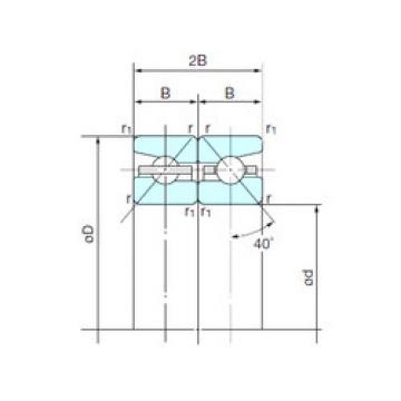 angular contact thrust bearings 60TBH10DB NACHI