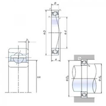 angular contact ball bearing installation 80BER10H NSK