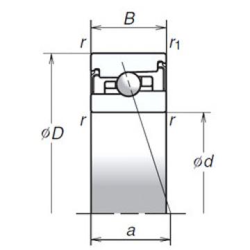 angular contact ball bearing installation 80BNR20SV1V NSK