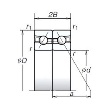 angular contact ball bearing installation 80BAR10H NSK