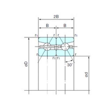 angular contact ball bearing installation 90TAH10DB NACHI