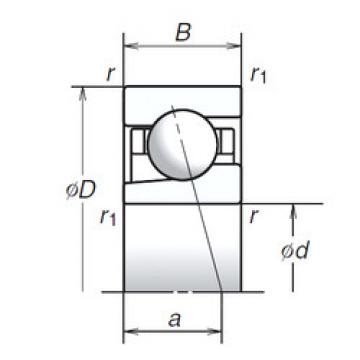 angular contact ball bearing installation 8BGR10X NSK