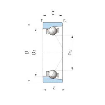 angular contact ball bearing installation ASA3242 IJK