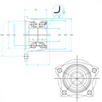 angular contact thrust bearings 28BWK12 NSK