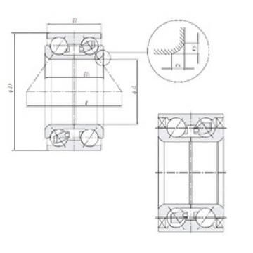 angular contact ball bearing installation AU0501-4L/L260 NTN