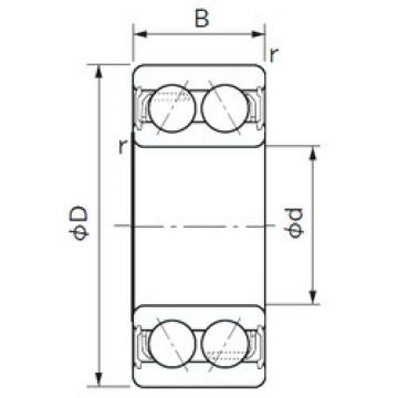 angular contact thrust bearings 2TS2EC-DF0372LLUA1 NTN