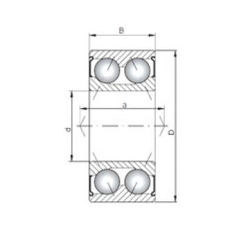 angular contact thrust bearings 3000 ZZ ISO