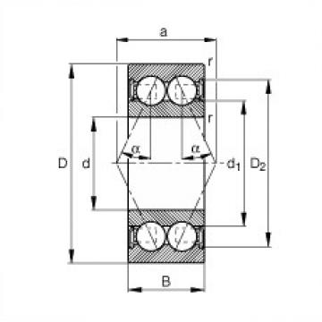 angular contact thrust bearings 30/8-B-2RSR-TVH FAG