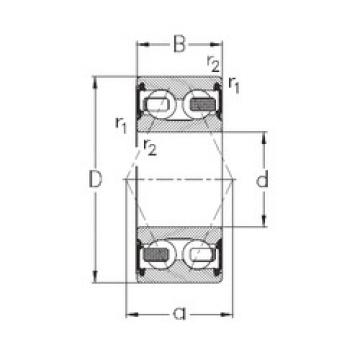 angular contact thrust bearings 3205-B-2RSR-TV NKE