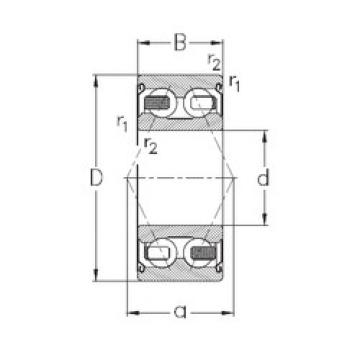 angular contact thrust bearings 3200-B-2Z-TV NKE