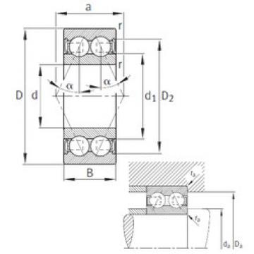 angular contact thrust bearings 3205-B-2RSR-TVH FAG