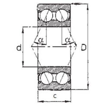 angular contact thrust bearings 5204-2RS FBJ