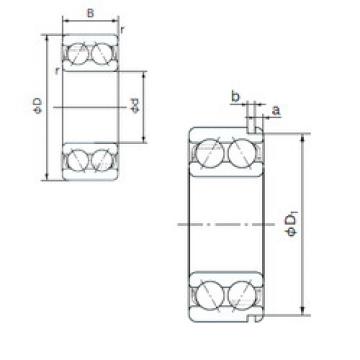 angular contact thrust bearings 5202AN NACHI