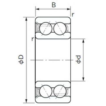 angular contact thrust bearings 5204Z NACHI