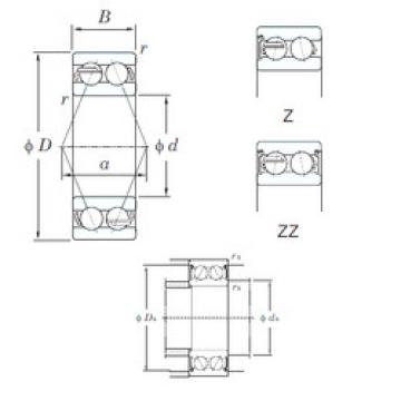 angular contact thrust bearings 5204ZZ KOYO