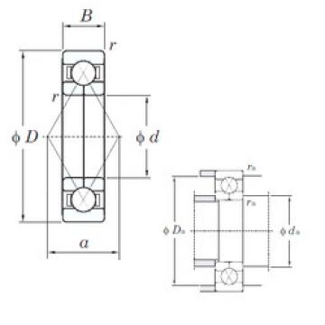 angular contact thrust bearings 6206BI KOYO