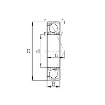 angular contact ball bearing installation 7303 CYSD