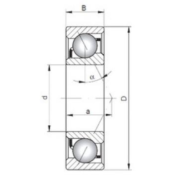 angular contact thrust bearings 7008 C ISO