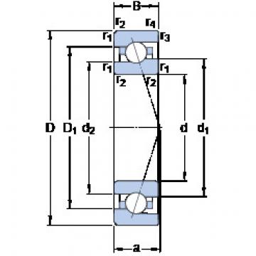 angular contact thrust bearings 7001 ACE/HCP4A SKF