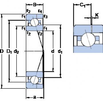 angular contact thrust bearings 7001 ACE/HCP4AH SKF