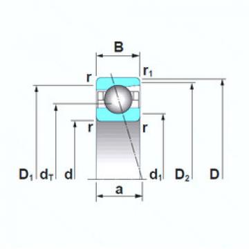 Angular Contact Ball Bearings 7206A5TRSU NSK