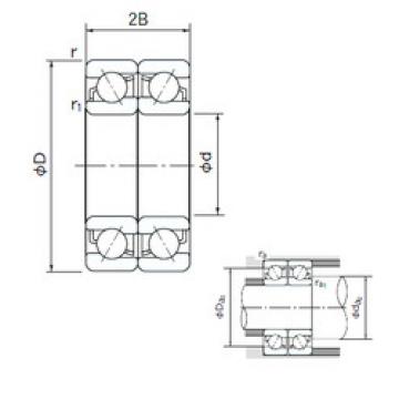 angular contact thrust bearings 7011CDF NACHI