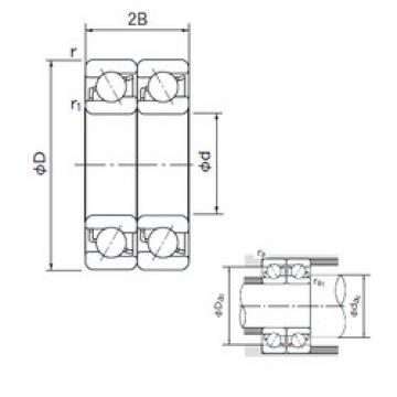 angular contact ball bearing installation 7300DT NACHI