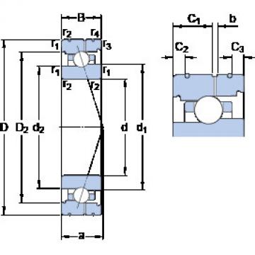 angular contact ball bearing installation 71910 CB/HCP4AL SKF