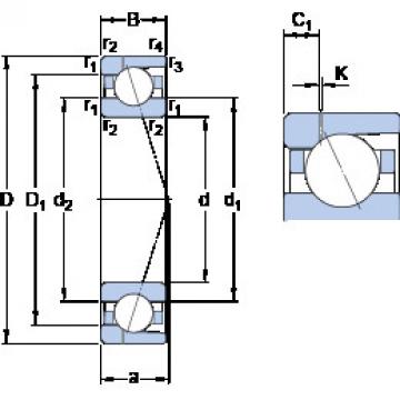 Angular Contact Ball Bearings 71915 ACD/P4AH1 SKF