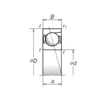 angular contact ball bearing installation 728A NSK